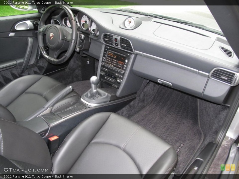 Black Interior Dashboard for the 2011 Porsche 911 Turbo Coupe #50805732
