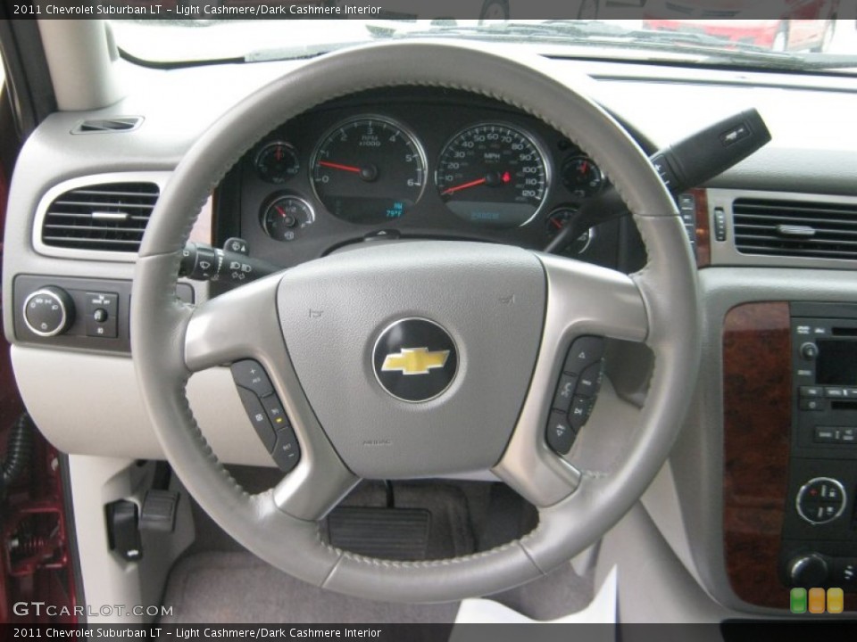 Light Cashmere/Dark Cashmere Interior Steering Wheel for the 2011 Chevrolet Suburban LT #50805741