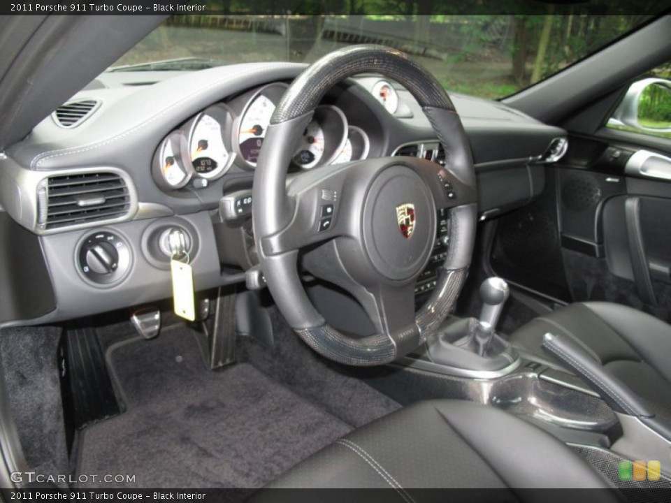 Black Interior Photo for the 2011 Porsche 911 Turbo Coupe #50805750