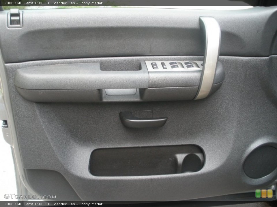 Ebony Interior Door Panel for the 2008 GMC Sierra 1500 SLE Extended Cab #50806092