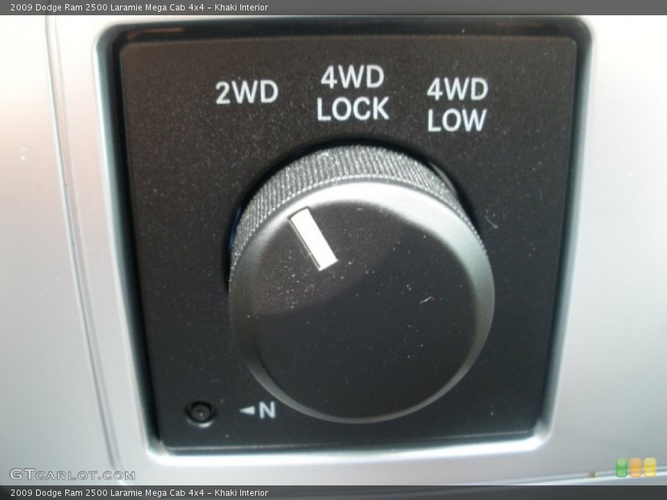 Khaki Interior Controls for the 2009 Dodge Ram 2500 Laramie Mega Cab 4x4 #50807067