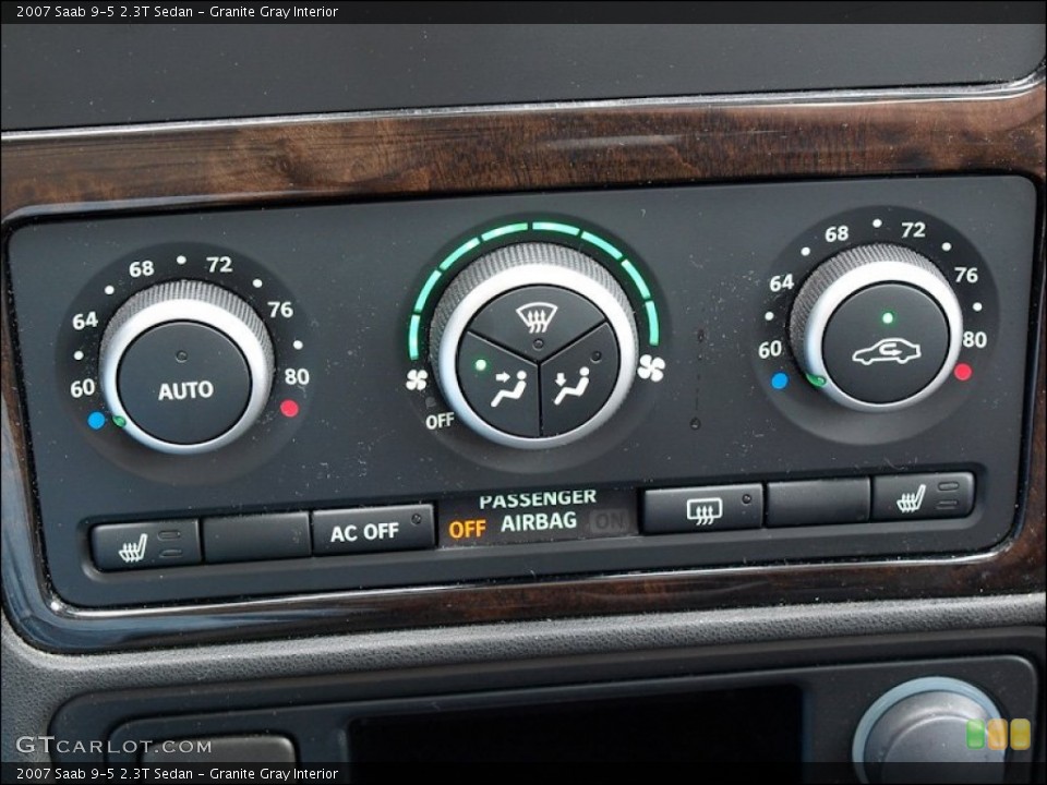 Granite Gray Interior Controls for the 2007 Saab 9-5 2.3T Sedan #50807199