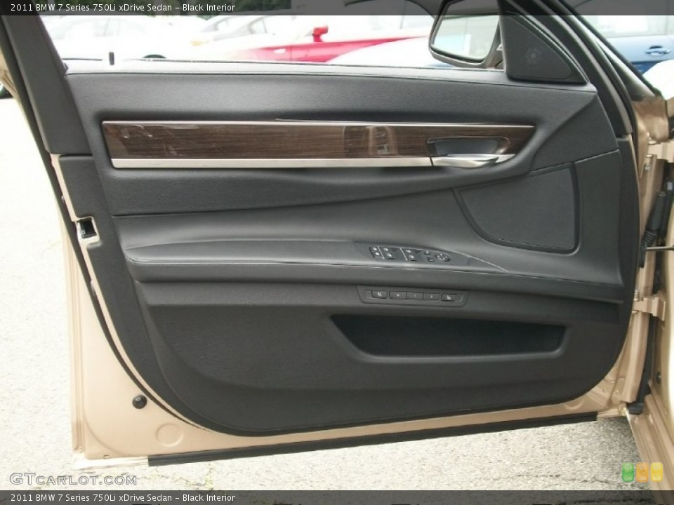 Black Interior Door Panel for the 2011 BMW 7 Series 750Li xDrive Sedan #50807415