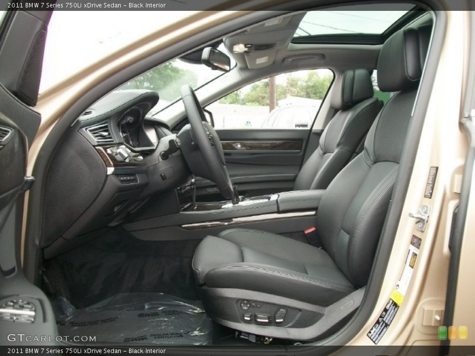 Black Interior Photo for the 2011 BMW 7 Series 750Li xDrive Sedan #50807448
