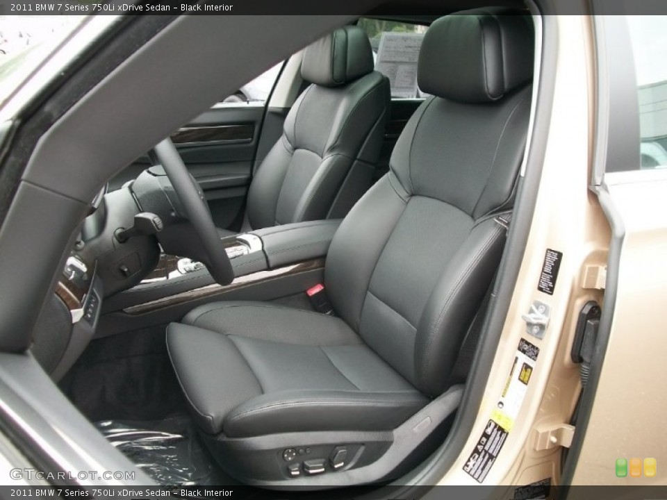 Black Interior Photo for the 2011 BMW 7 Series 750Li xDrive Sedan #50807466