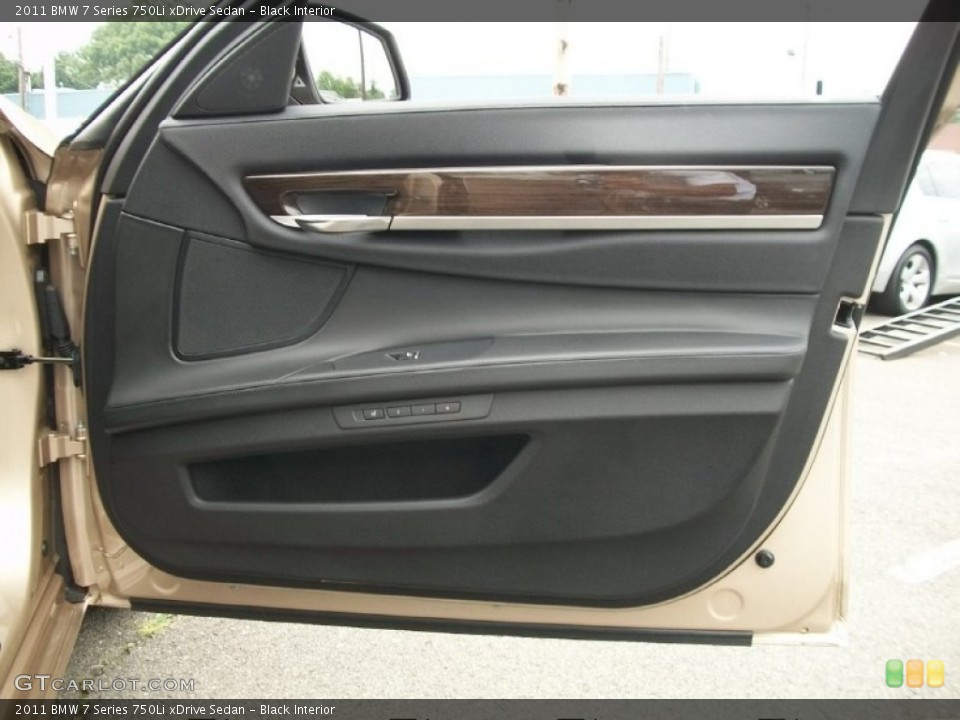 Black Interior Door Panel for the 2011 BMW 7 Series 750Li xDrive Sedan #50807658