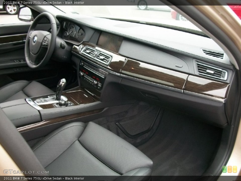 Black Interior Dashboard for the 2011 BMW 7 Series 750Li xDrive Sedan #50807673