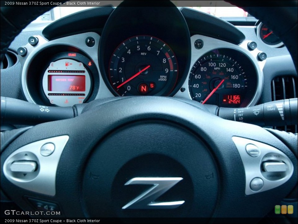 Black Cloth Interior Gauges for the 2009 Nissan 370Z Sport Coupe #50807898