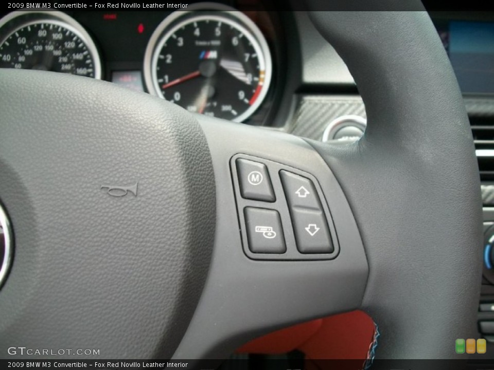 Fox Red Novillo Leather Interior Controls for the 2009 BMW M3 Convertible #50808036