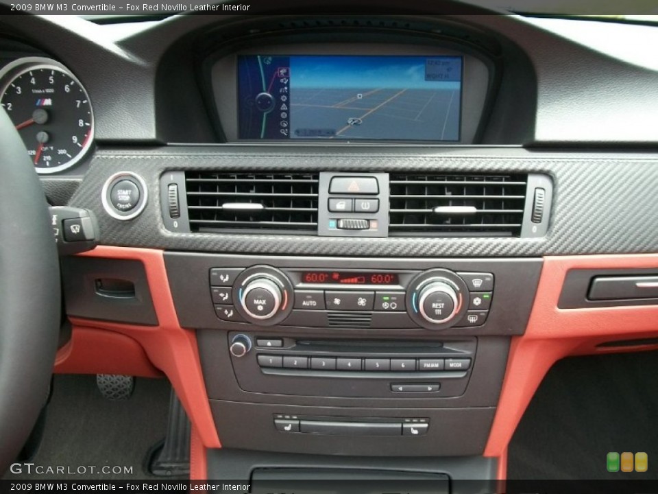 Fox Red Novillo Leather Interior Controls for the 2009 BMW M3 Convertible #50808066