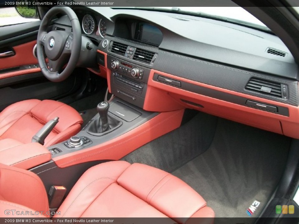 Fox Red Novillo Leather Interior Dashboard for the 2009 BMW M3 Convertible #50808159