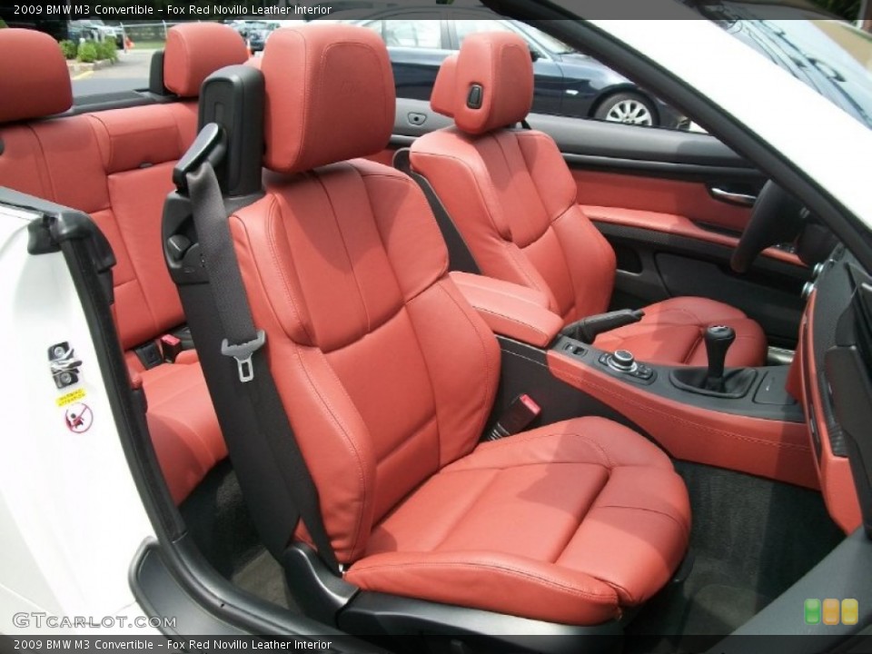 Fox Red Novillo Leather Interior Photo for the 2009 BMW M3 Convertible #50808189