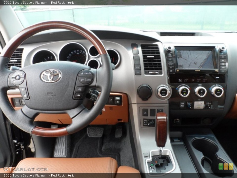 Red Rock Interior Dashboard for the 2011 Toyota Sequoia Platinum #50810199