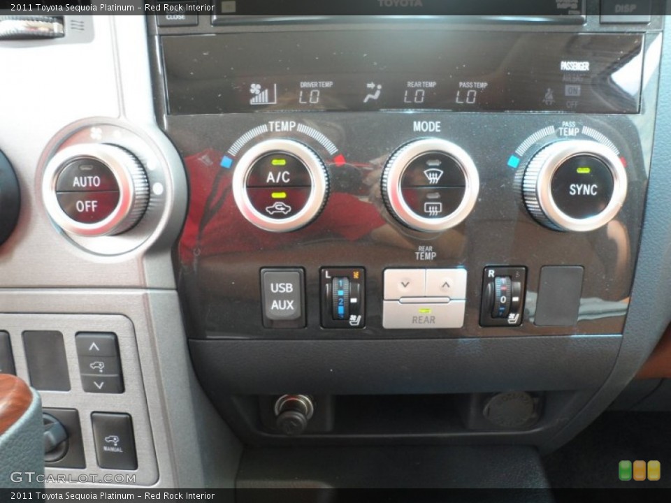 Red Rock Interior Controls for the 2011 Toyota Sequoia Platinum #50810235
