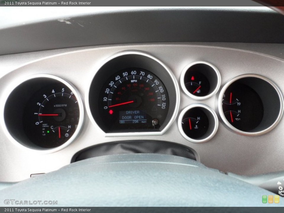 Red Rock Interior Gauges for the 2011 Toyota Sequoia Platinum #50810358