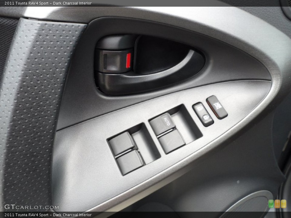 Dark Charcoal Interior Controls for the 2011 Toyota RAV4 Sport #50811717
