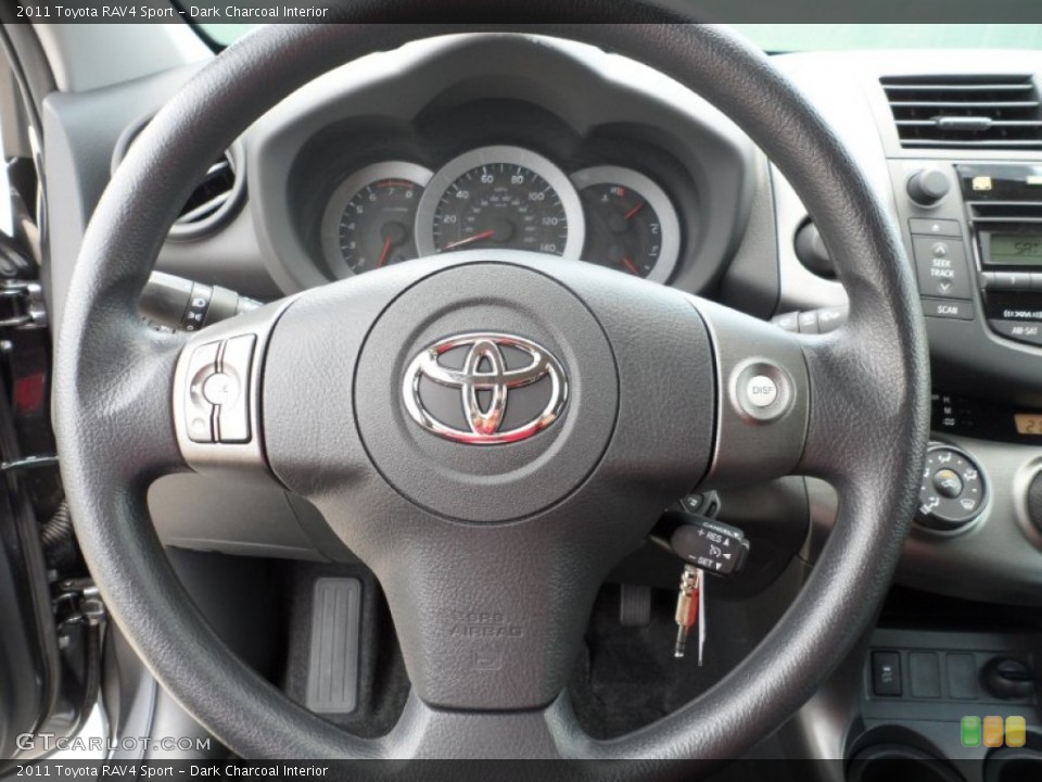 Dark Charcoal Interior Steering Wheel for the 2011 Toyota RAV4 Sport #50811906