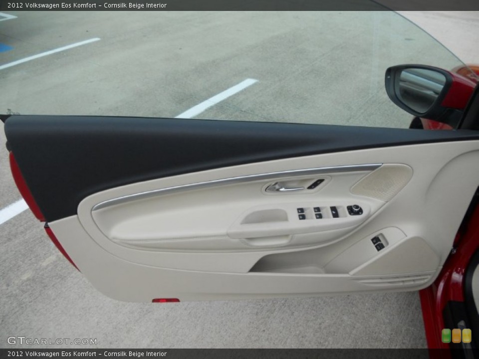 Cornsilk Beige Interior Door Panel for the 2012 Volkswagen Eos Komfort #50812557