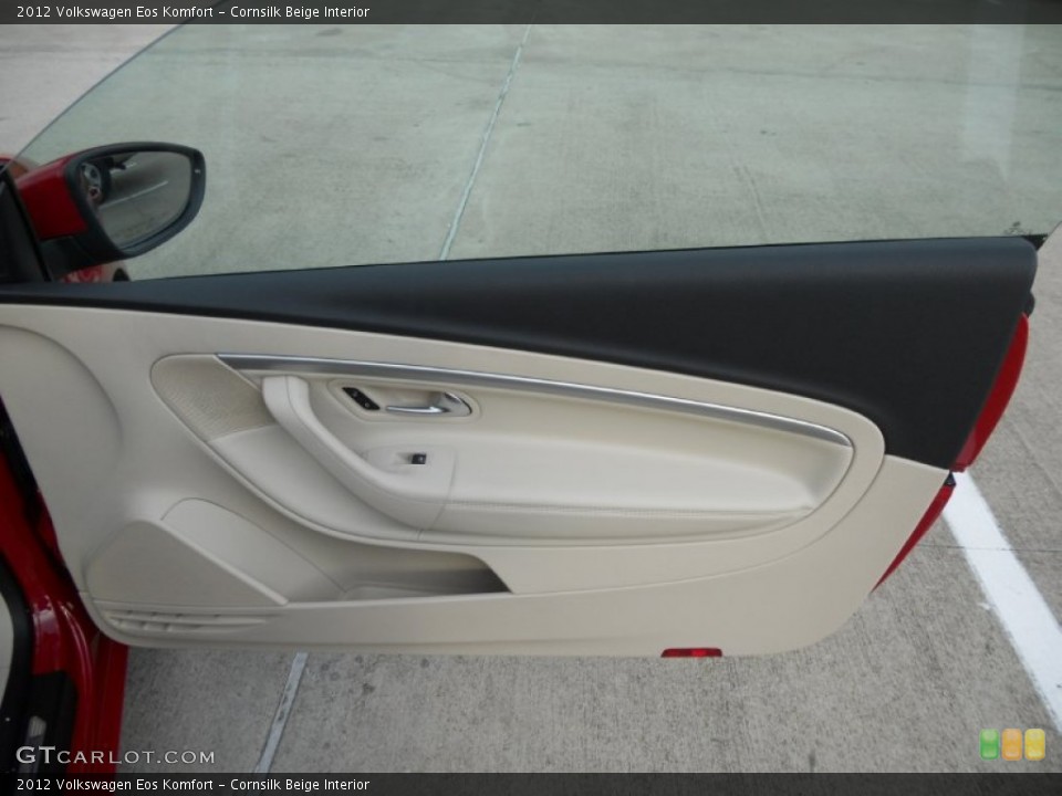 Cornsilk Beige Interior Door Panel for the 2012 Volkswagen Eos Komfort #50812569