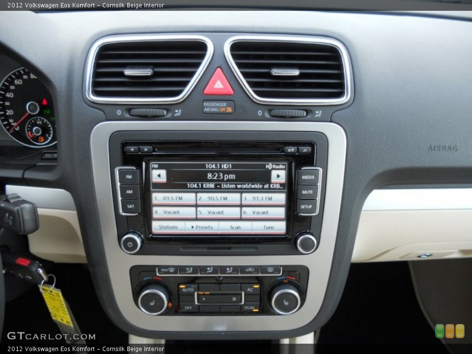 Cornsilk Beige Interior Controls for the 2012 Volkswagen Eos Komfort #50812668
