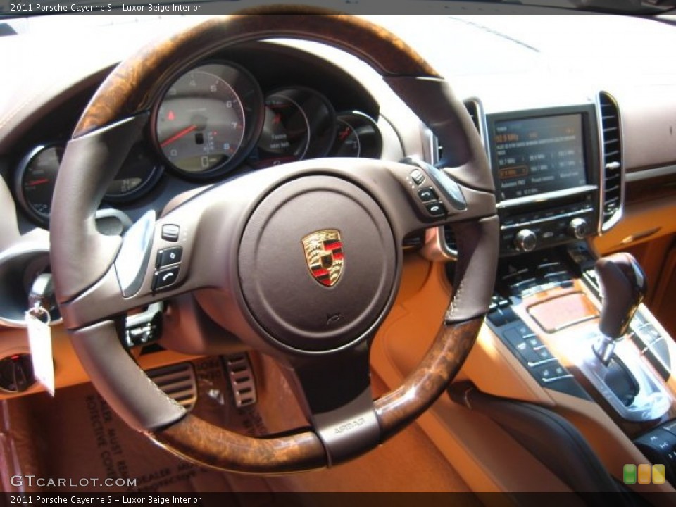 Luxor Beige Interior Steering Wheel for the 2011 Porsche Cayenne S #50813163
