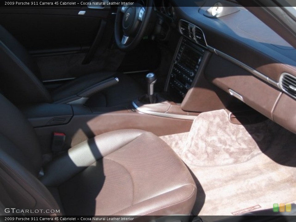 Cocoa Natural Leather Interior Photo for the 2009 Porsche 911 Carrera 4S Cabriolet #50813961