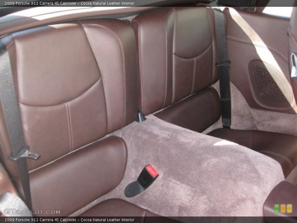 Cocoa Natural Leather Interior Photo for the 2009 Porsche 911 Carrera 4S Cabriolet #50813967