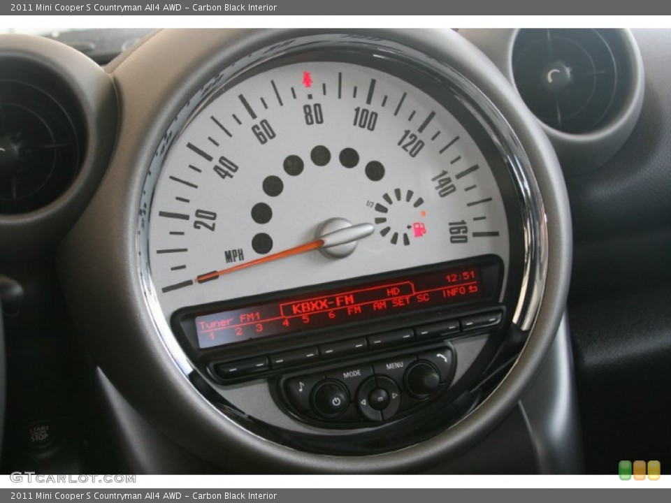 Carbon Black Interior Gauges for the 2011 Mini Cooper S Countryman All4 AWD #50815026