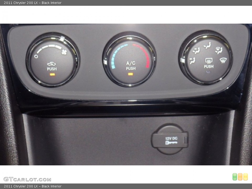 Black Interior Controls for the 2011 Chrysler 200 LX #50815443