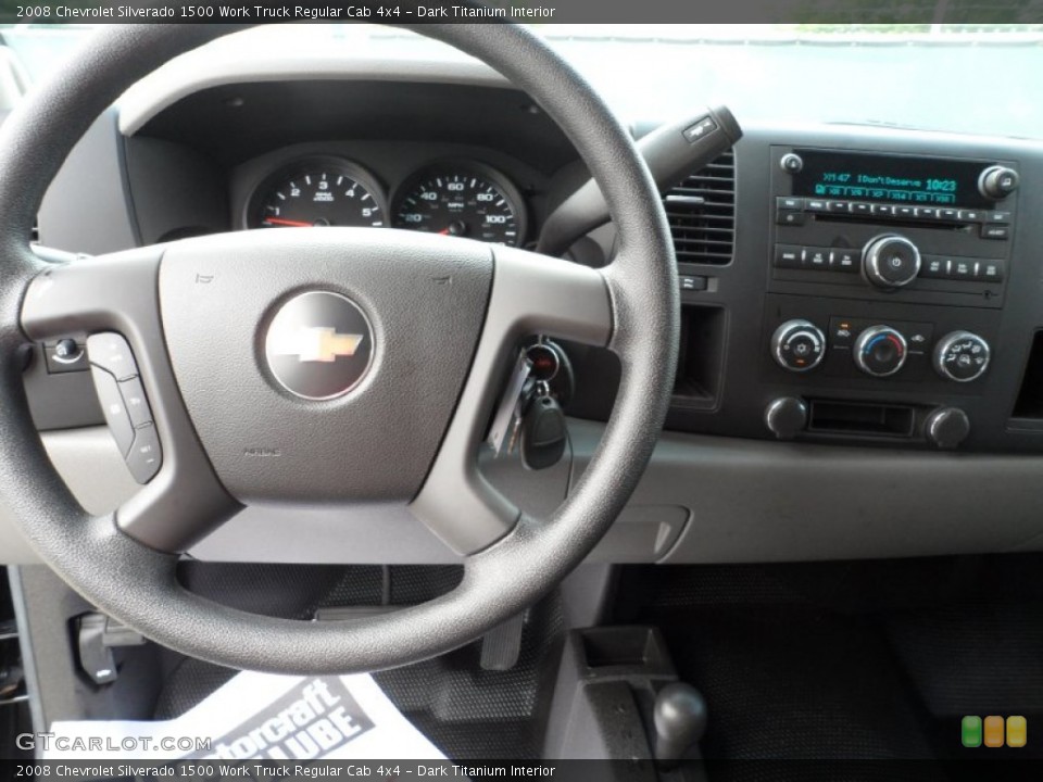 Dark Titanium Interior Dashboard for the 2008 Chevrolet Silverado 1500 Work Truck Regular Cab 4x4 #50816085