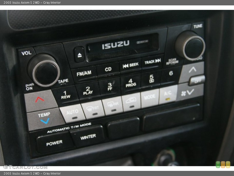Gray Interior Controls for the 2003 Isuzu Axiom S 2WD #50818011