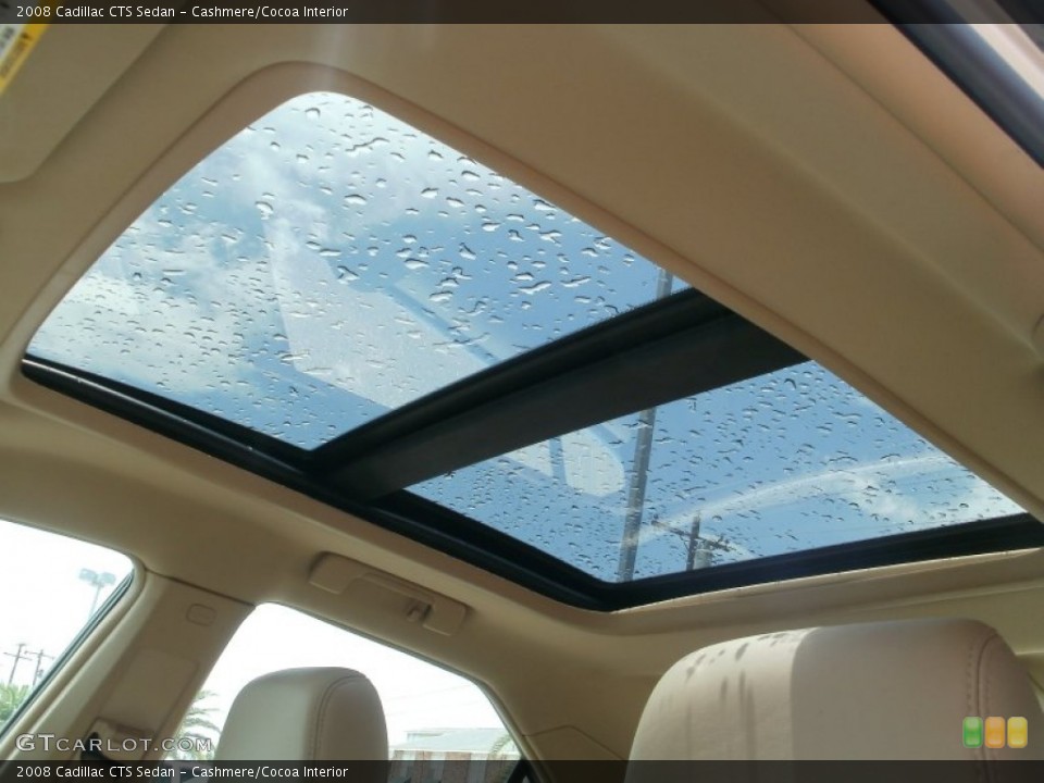 Cashmere/Cocoa Interior Sunroof for the 2008 Cadillac CTS Sedan #50818494