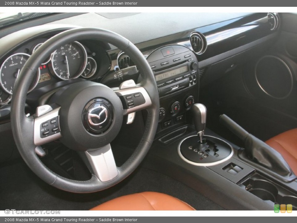 Saddle Brown Interior Photo for the 2008 Mazda MX-5 Miata Grand Touring Roadster #50819709