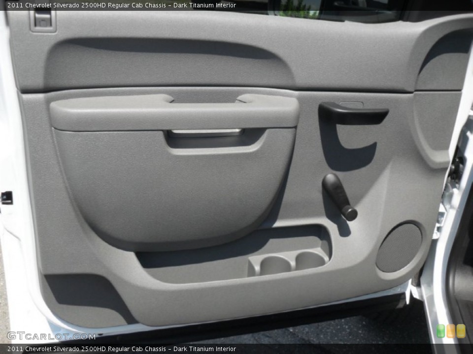 Dark Titanium Interior Door Panel for the 2011 Chevrolet Silverado 2500HD Regular Cab Chassis #50820528