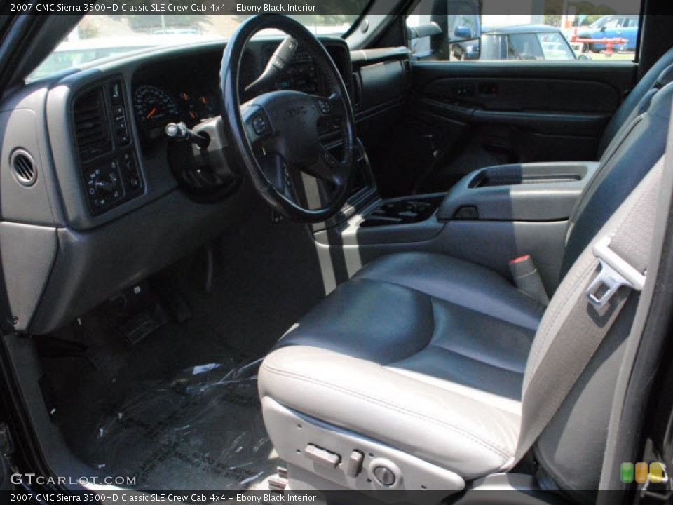 Ebony Black Interior Photo for the 2007 GMC Sierra 3500HD Classic SLE Crew Cab 4x4 #50820606