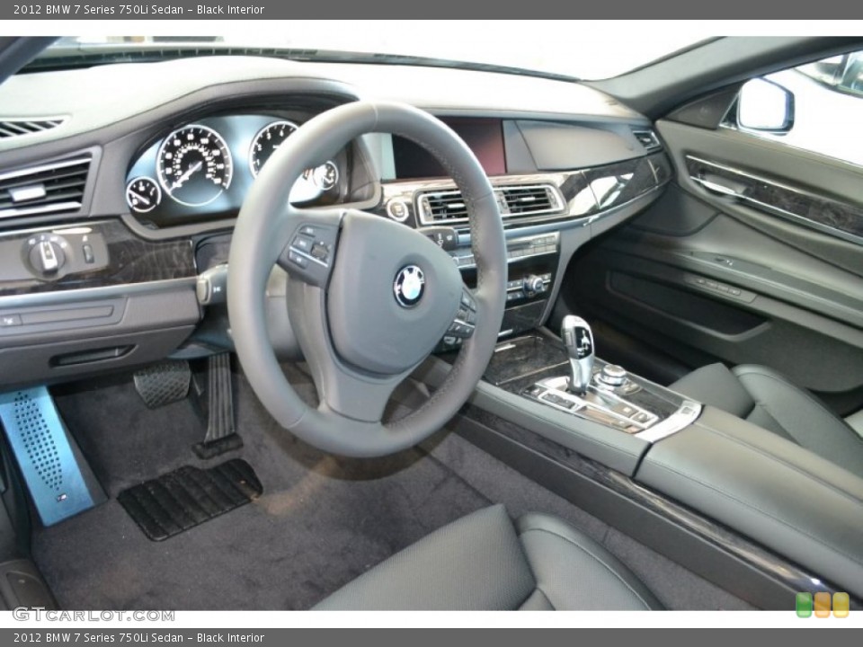 Black Interior Dashboard for the 2012 BMW 7 Series 750Li Sedan #50821896