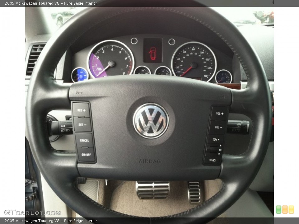Pure Beige Interior Steering Wheel for the 2005 Volkswagen Touareg V8 #50822256