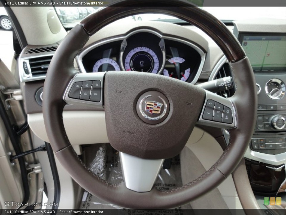 Shale/Brownstone Interior Steering Wheel for the 2011 Cadillac SRX 4 V6 AWD #50822481
