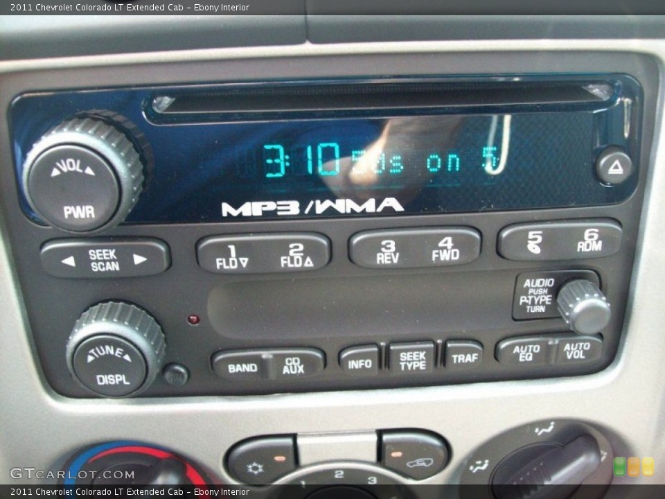 Ebony Interior Controls for the 2011 Chevrolet Colorado LT Extended Cab #50824476