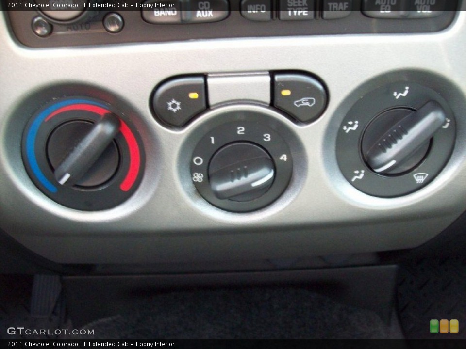 Ebony Interior Controls for the 2011 Chevrolet Colorado LT Extended Cab #50824479