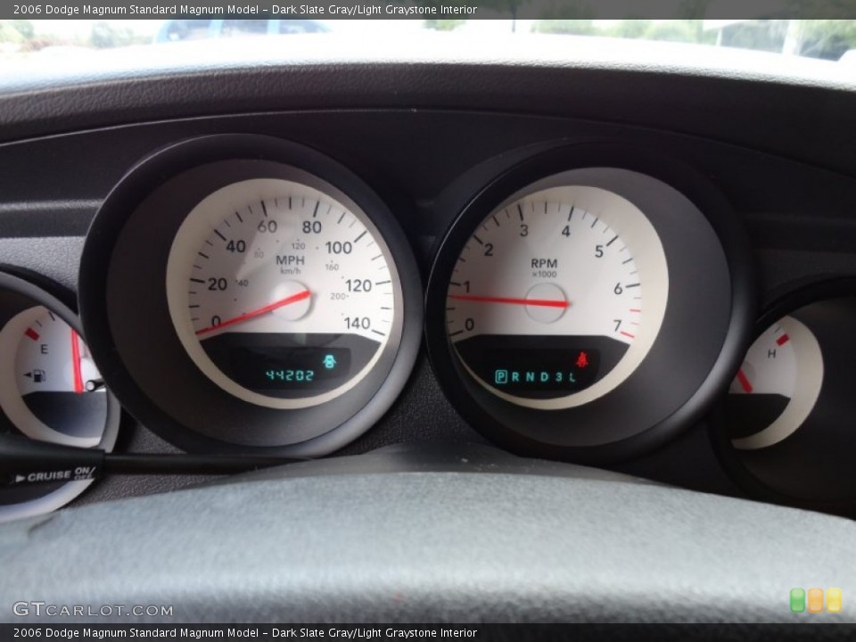 Dark Slate Gray/Light Graystone Interior Gauges for the 2006 Dodge Magnum  #50827131