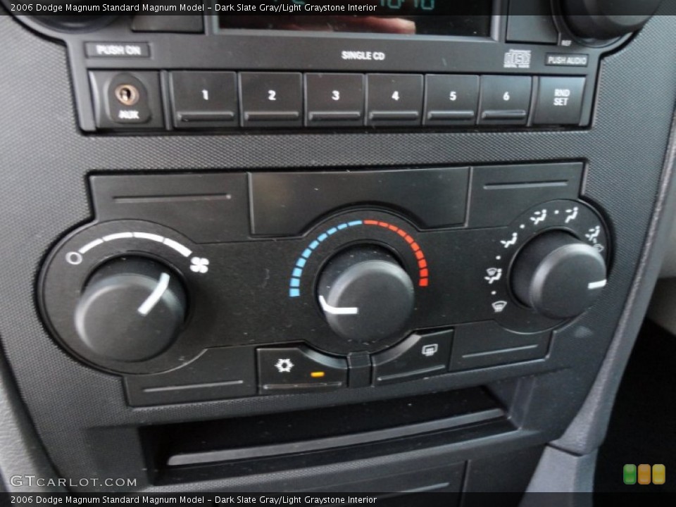 Dark Slate Gray/Light Graystone Interior Controls for the 2006 Dodge Magnum  #50827137