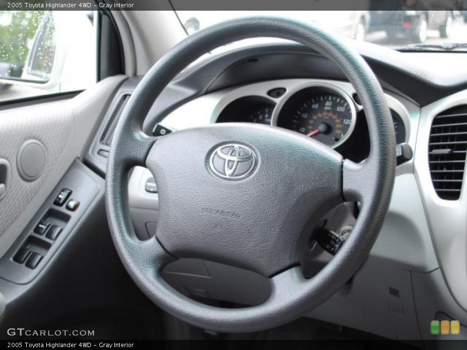 Gray Interior Steering Wheel for the 2005 Toyota Highlander 4WD #50831478