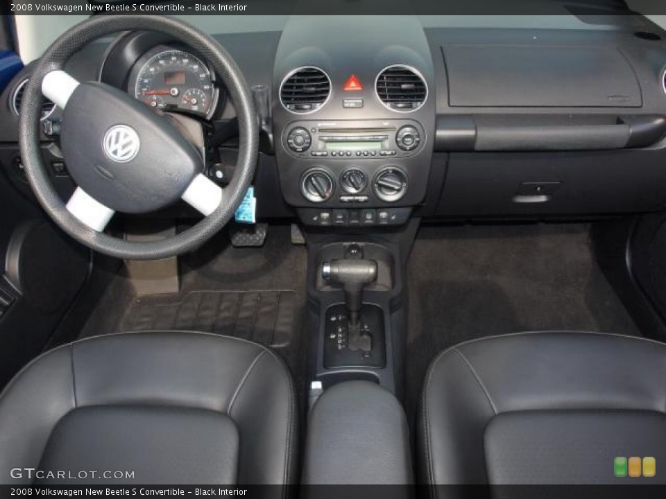 Black Interior Dashboard for the 2008 Volkswagen New Beetle S Convertible #50832876