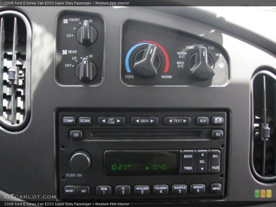 Medium Flint Interior Controls for the 2008 Ford E Series Van E350 Super Duty Passenger #50835900