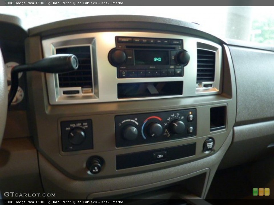 Khaki Interior Controls for the 2008 Dodge Ram 1500 Big Horn Edition Quad Cab 4x4 #50837673
