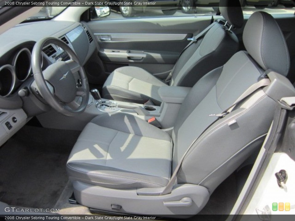 Dark Slate Gray/Light Slate Gray Interior Photo for the 2008 Chrysler Sebring Touring Convertible #50838138