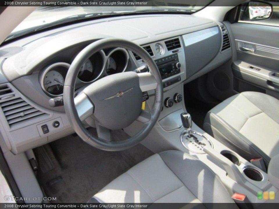 Dark Slate Gray/Light Slate Gray Interior Prime Interior for the 2008 Chrysler Sebring Touring Convertible #50838153