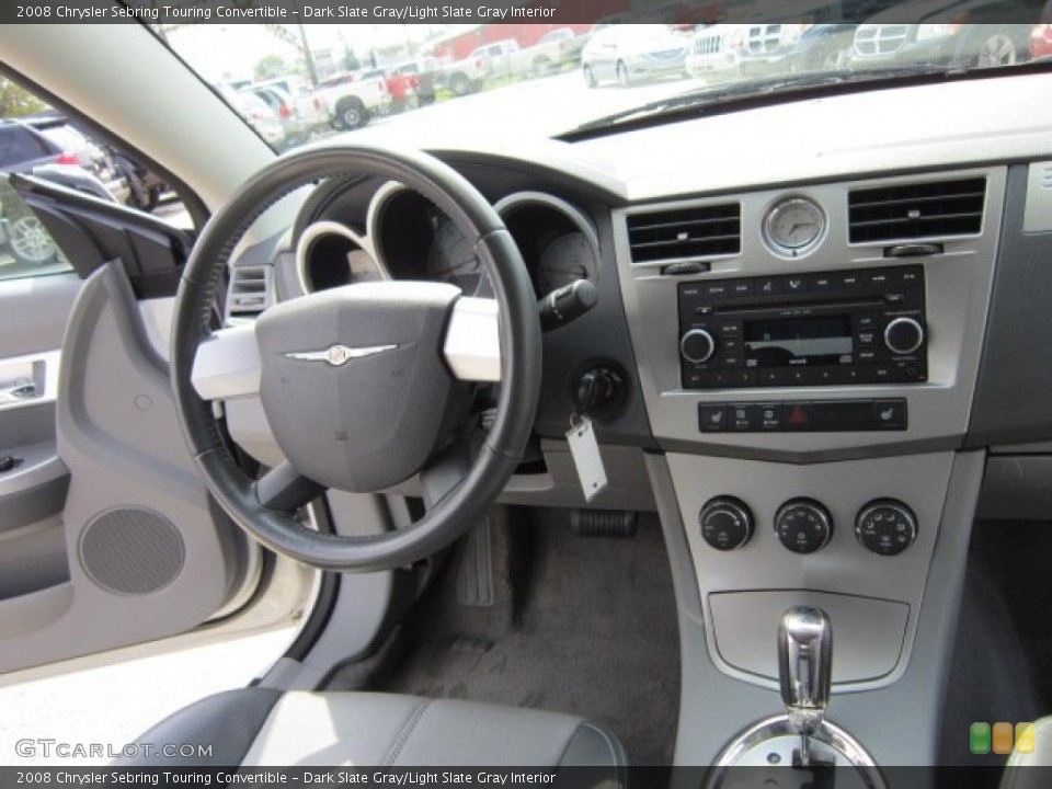 Dark Slate Gray/Light Slate Gray Interior Dashboard for the 2008 Chrysler Sebring Touring Convertible #50838207