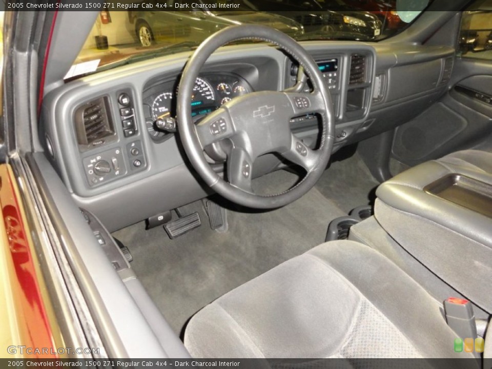 Dark Charcoal Interior Prime Interior for the 2005 Chevrolet Silverado 1500 Z71 Regular Cab 4x4 #50839965